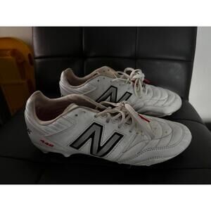 New Balance 442 White Soccer Cleats Size 10